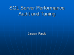 Performance Tuning SQL Server
