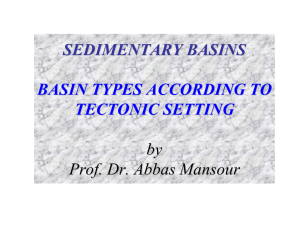 SEDIMENTARY BASINS BASIN TYPES ACCORDING TO