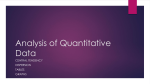 Analysis of Quantitative Data