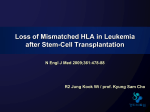 Loss of Mismatched HLA in Leukemia after Stem