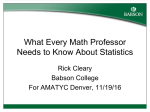 What Every Mathematician Should Know About Statistics