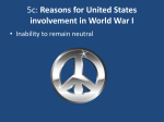 5c: Reasons for United States involvement in World War I