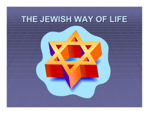 THE JEWISH WAY OF LIFE