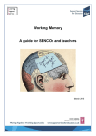 Working Memory A guide for SENCOs and teachers