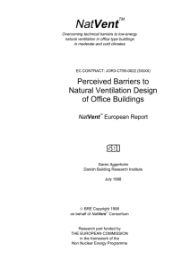 Barriers to Natural Ventilation Design
