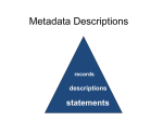 Metadata Applications and Trends