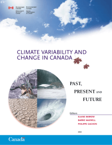 climate variability and change in canada