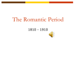 The Romantic Period - Deans Community High School