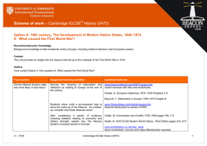 Scheme of work – Cambridge IGCSE® History