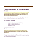 Network Operating Systems