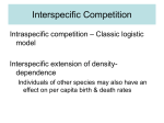 Intraspecific competition