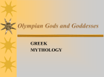Olympian Gods and Goddesses