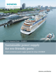 Sustainable power supply for eco-friendly ports