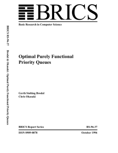 Optimal Purely Functional Priority Queues
