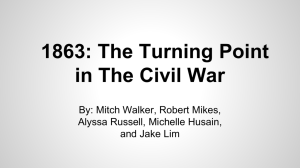 1863: The Turning Point in The Civil War