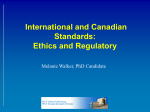 International and Canadian standards