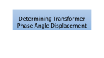 Determining Transformer Phase Angle Displacment