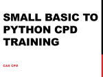 Small Basic Training