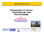 Introduction to Cancer Chemotherapy and Pharmacology