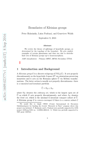 Boundaries of Kleinian groups