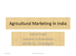 Agricultural Marketing In India
