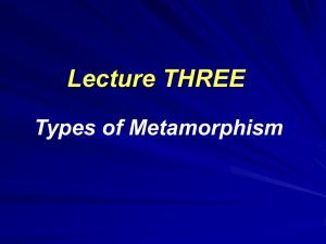 Types of Metamorphism
