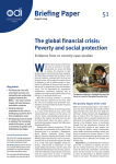 The global financial crisis: Poverty and social protection
