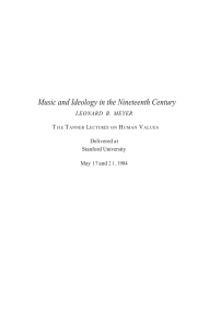 Music and Ideology in the Nineteenth Century