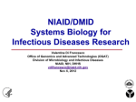 NIAID/DMID Systems Biology for Infectious Diseases Research