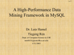 A High-Performance Data Mining Framework in MySQL