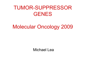TUMOR-SUPPRESSOR GENES