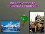 Introduction to Regional Geography