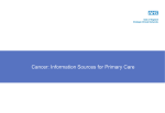 Cancer: Information Sources for Primary Care