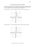 Solving Systems Equations Graphically