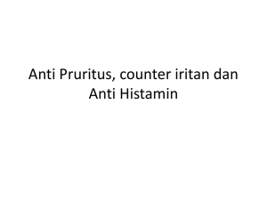 Anti Histamin H 1 receptor antagonists