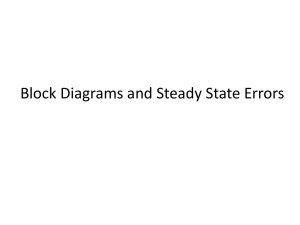 Block Diagrams and Steady State Errors