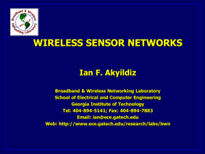 sensor networks - BWN-Lab