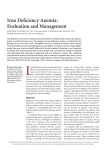 Iron Deficiency Anemia: Evaluation and Management