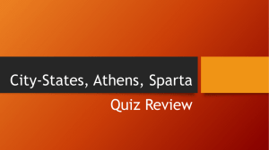 City-States, Athens, Sparta