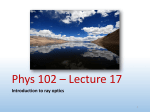Phys 102 * Lecture 2