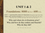 Foundations: 8000 B.C.E.