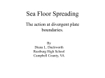 Sea Floor Spreading - Smyth County Schools