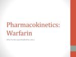Pharmacokinetics Warfarin