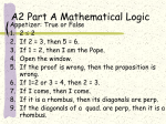 A2 Mathematical Logic