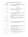 Circle and Shape Properties to know