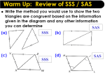 Using the ASA and AAS Congruence Methods Given