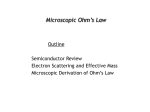Electron wavepackets and microscopic Ohm`s law (PPT