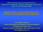 Quality in educational research