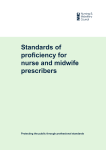 Standards of proficiency for nurse and midwife prescribers