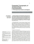 Computed Tomography of Temporal Bone Pneumatization: